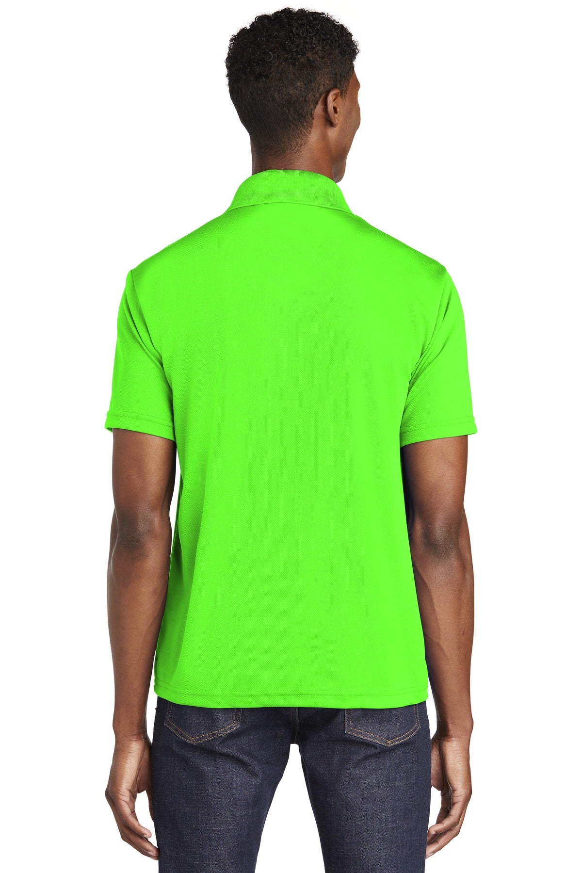 Custom Embroidered Sport-Tek PosiCharge RacerMesh Polo. ST640,Neon Green
