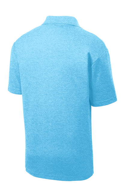 Sport-Tek PosiCharge RacerMesh Polo. ST640 Pond Blue Heather