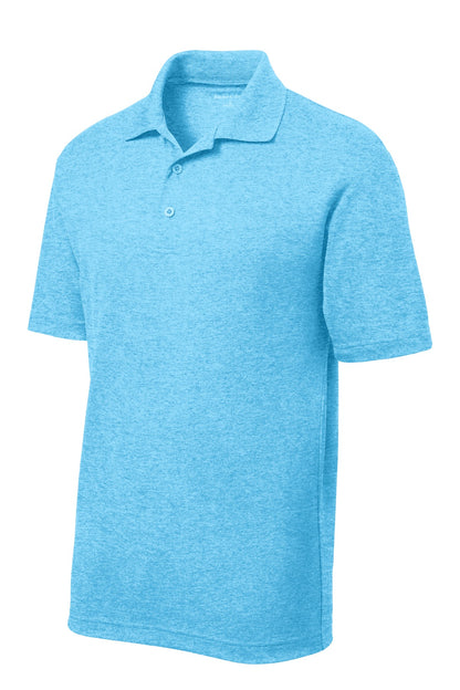 Sport-Tek PosiCharge RacerMesh Polo. ST640 Pond Blue Heather