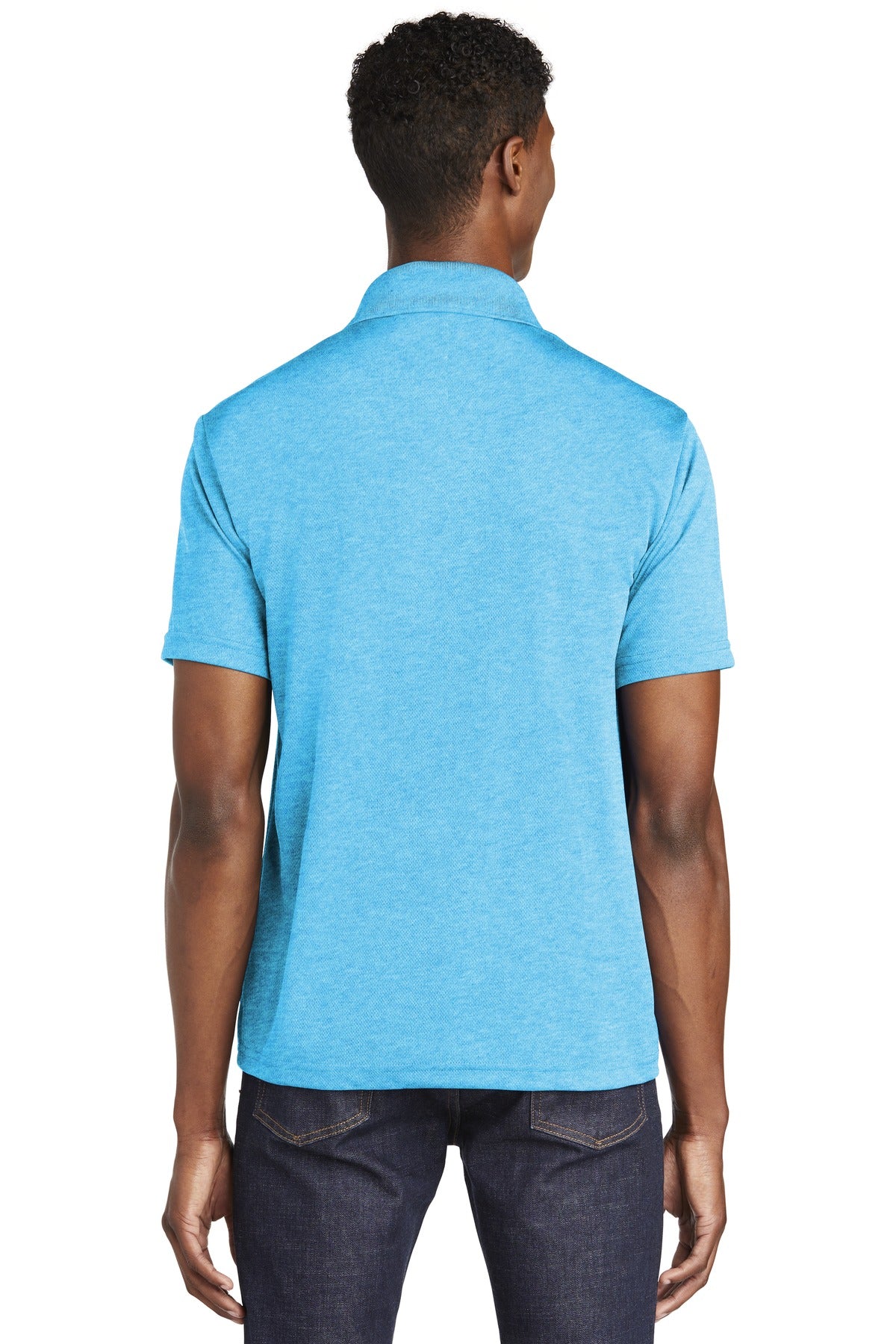 Custom Embroidered Sport-Tek PosiCharge RacerMesh Polo. ST640,Pond Blue Heather