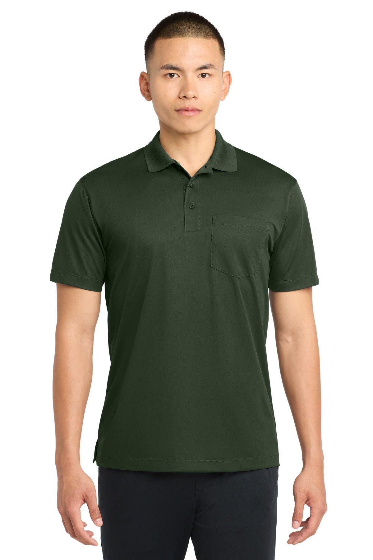 Custom Embroidered Sport-Tek Polos/Knits in Forest Green