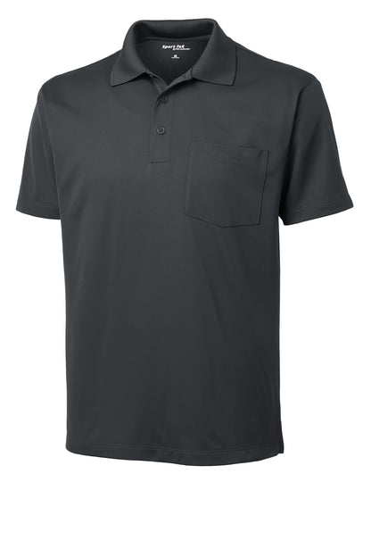 Custom Embroidered Sport-Tek Polos/Knits in Iron Grey