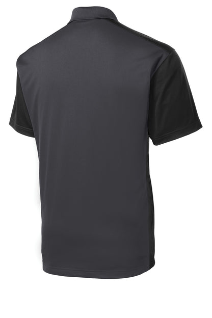 Custom Embroidered Sport-Tek Polos/Knits in Iron Grey/ Black