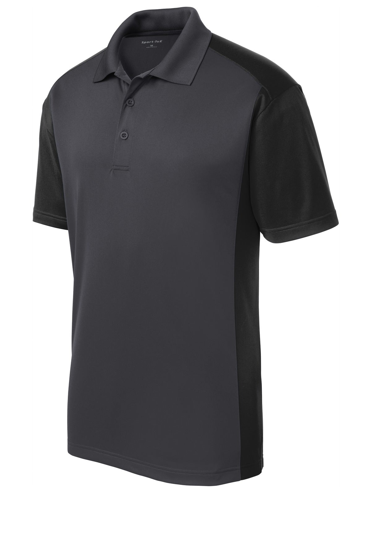 Custom Embroidered Sport-Tek Polos/Knits in Iron Grey/ Black