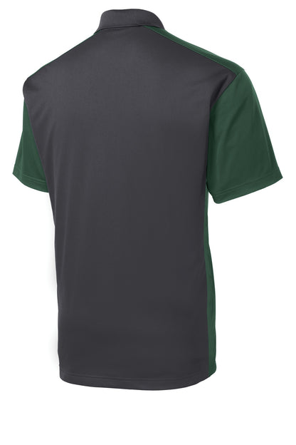 Custom Embroidered Sport-Tek Polos/Knits in Iron Grey/ Forest Green