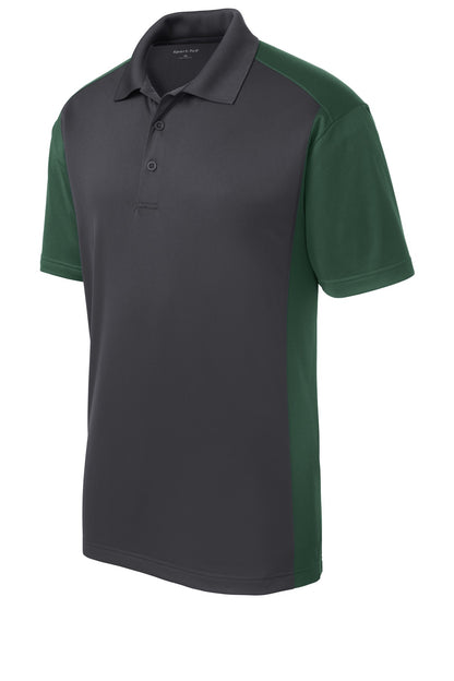 Custom Embroidered Sport-Tek Polos/Knits in Iron Grey/ Forest Green