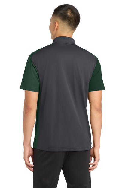Custom Embroidered Sport-Tek Polos/Knits in Iron Grey/ Forest Green