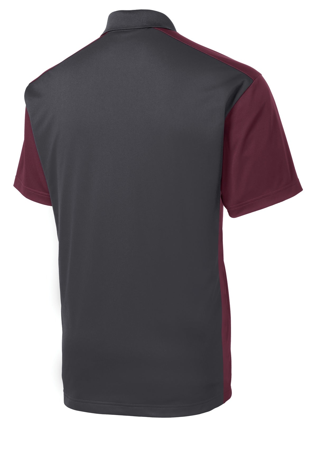 Custom Embroidered Sport-Tek Polos/Knits in Iron Grey/ Maroon
