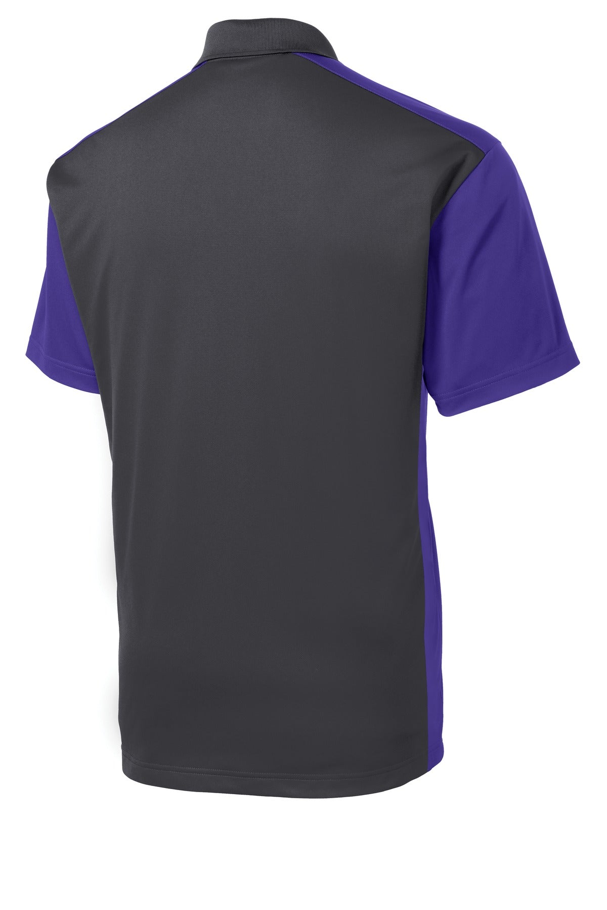 Custom Embroidered Sport-Tek Polos/Knits in Iron Grey/ Purple