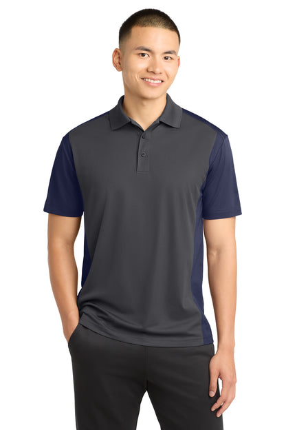 Custom Embroidered Sport-Tek Polos/Knits in Iron Grey/ True Navy