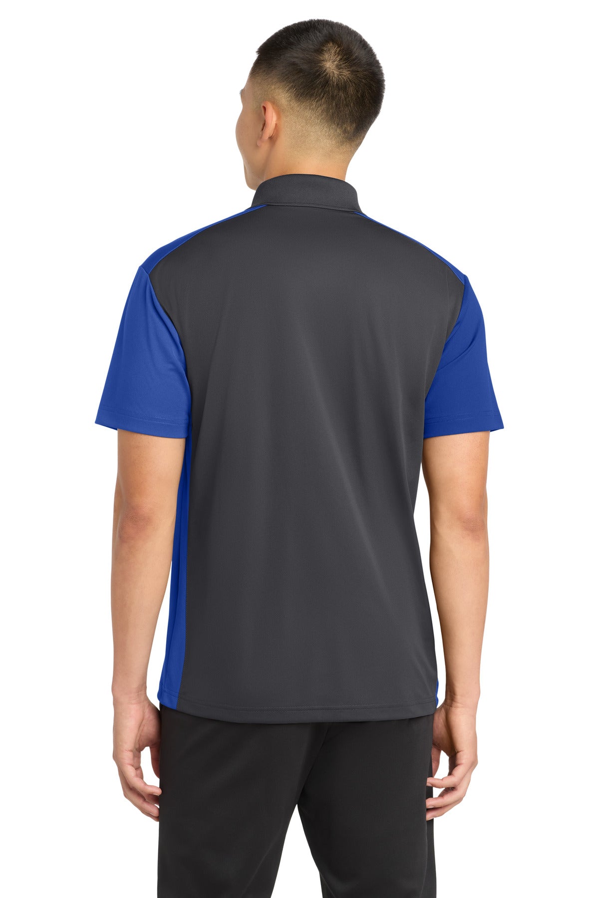 Custom Embroidered Sport-Tek Polos/Knits in Iron Grey/ True Royal