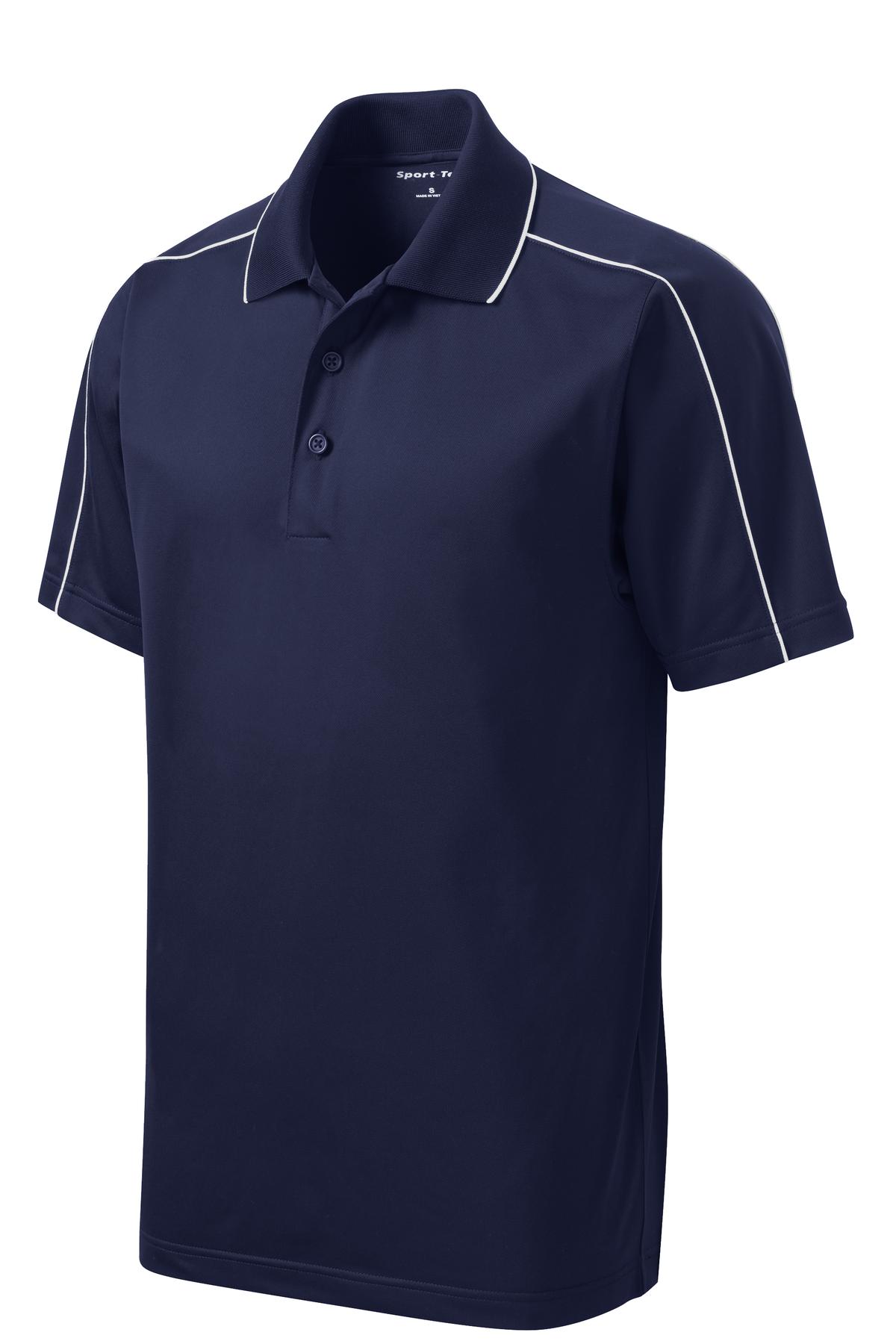 Sport-Tek Micropique Sport-Wick Piped Polo. ST653