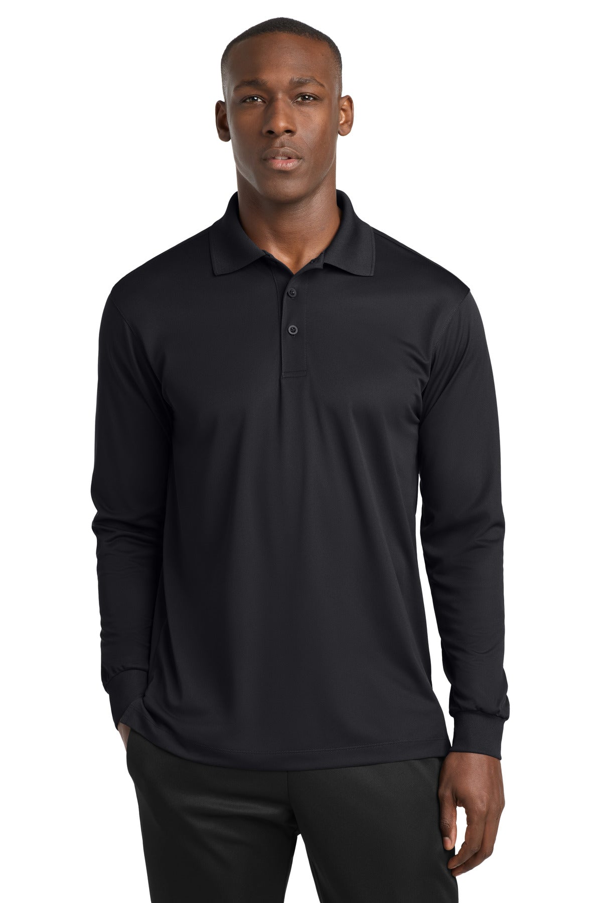 Custom Embroidered Sport-Tek Polos/Knits in Black
