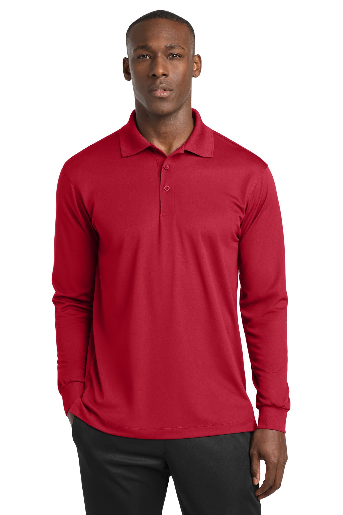 Custom Embroidered Sport-Tek Polos/Knits in Deep Red