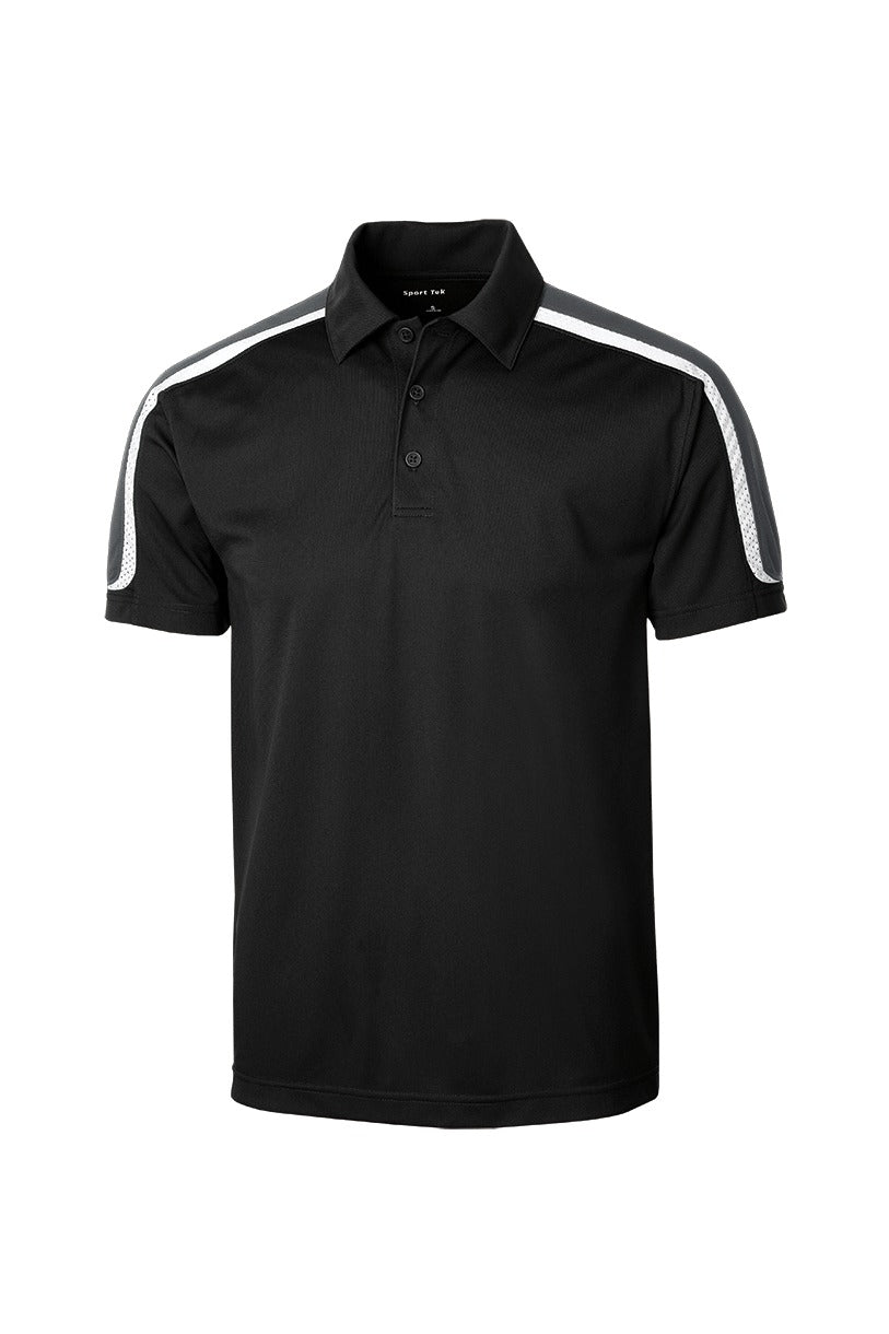Custom Embroidered Sport-Tek Polos/Knits in Black/ Iron Grey/ White
