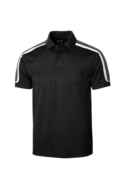 Custom Embroidered Sport-Tek Polos/Knits in Black/ Iron Grey/ White