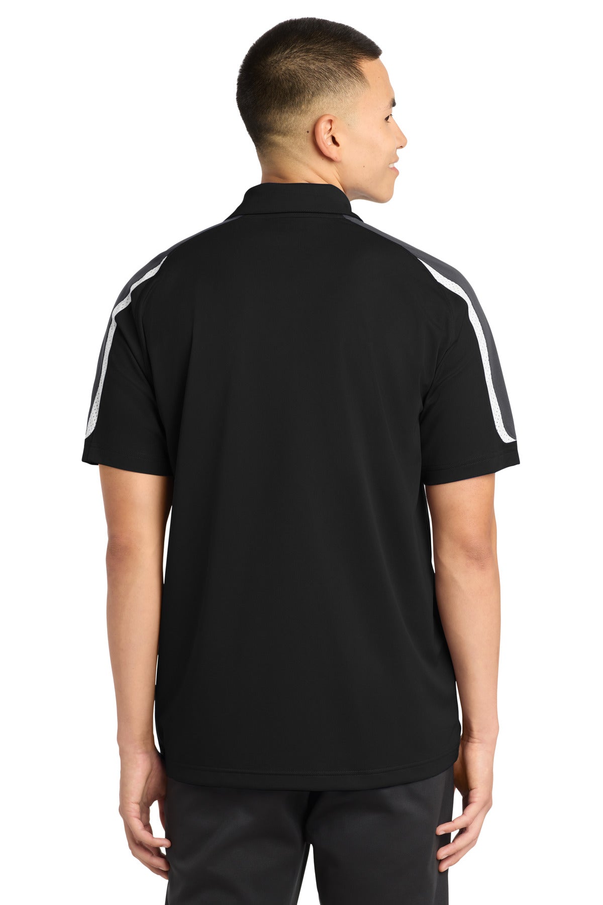 Custom Embroidered Sport-Tek Polos/Knits in Black/ Iron Grey/ White