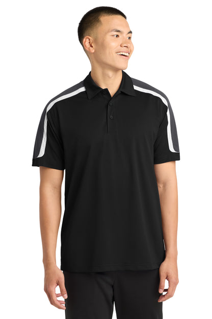Custom Embroidered Sport-Tek Polos/Knits in Black/ Iron Grey/ White