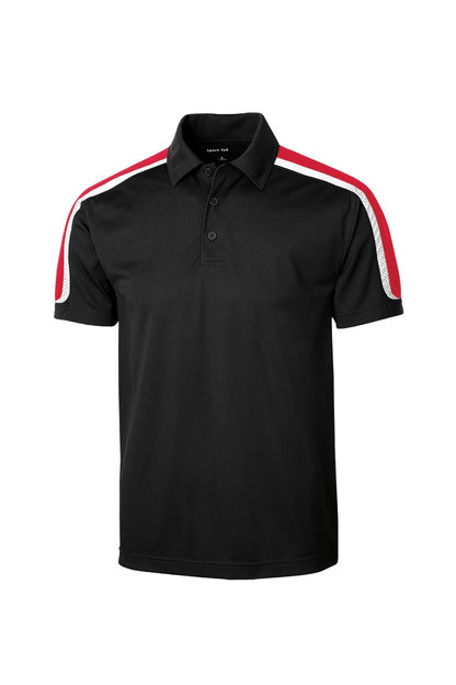 Custom Embroidered Sport-Tek Polos/Knits in Black/ True Red/ White