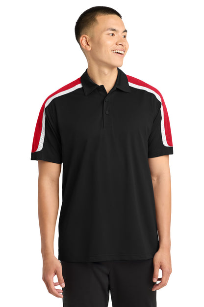 Custom Embroidered Sport-Tek Polos/Knits in Black/ True Red/ White