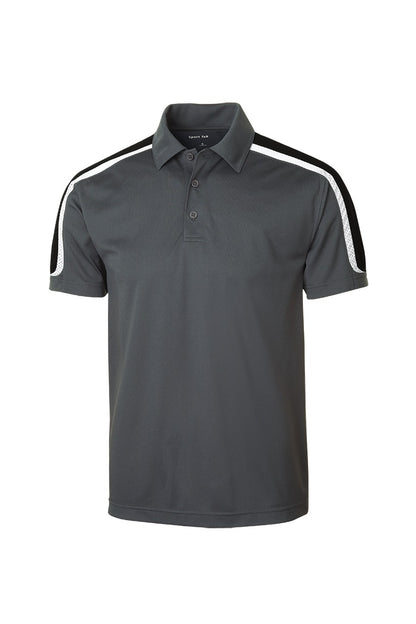 Custom Embroidered Sport-Tek Polos/Knits in Iron Grey/ Black/ White