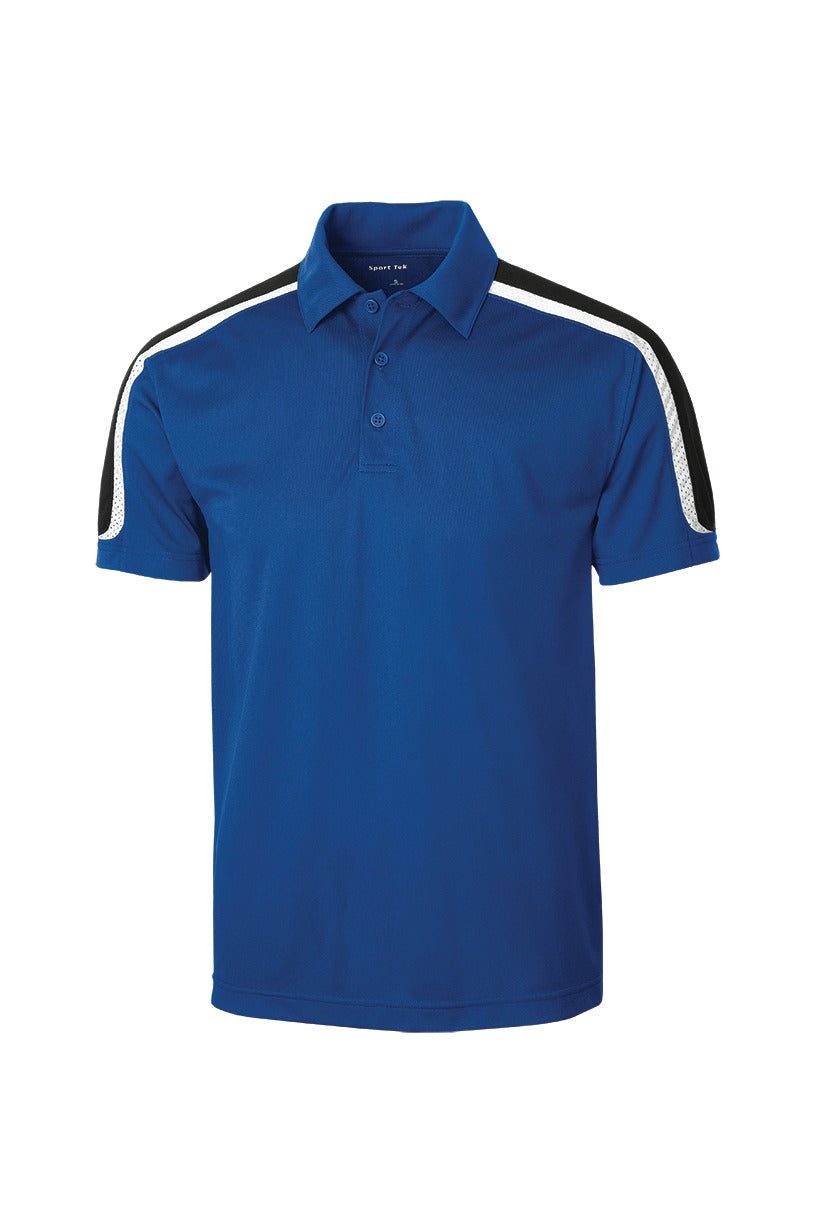 Custom Embroidered Sport-Tek Polos/Knits in True Royal/ Black/ White