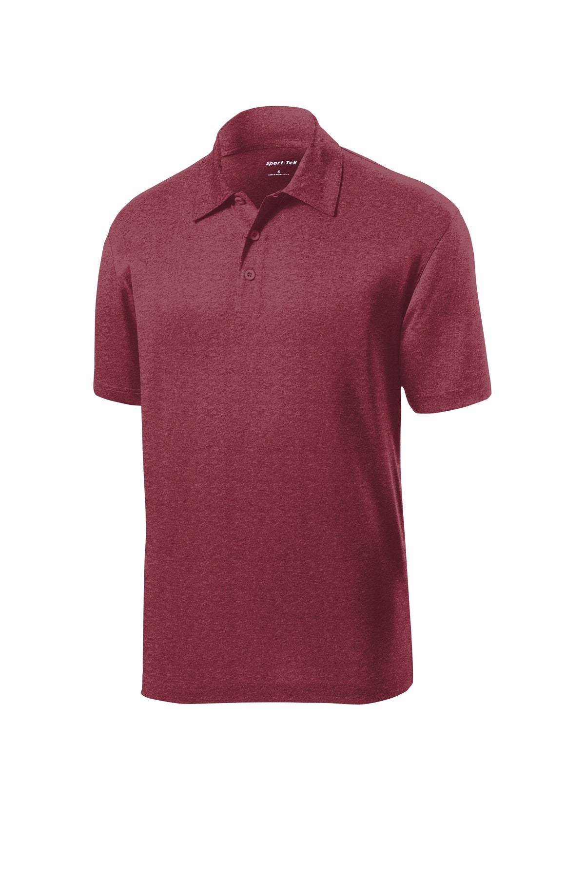 Custom Embroidered Sport-Tek Polos/Knits in Cardinal Heather