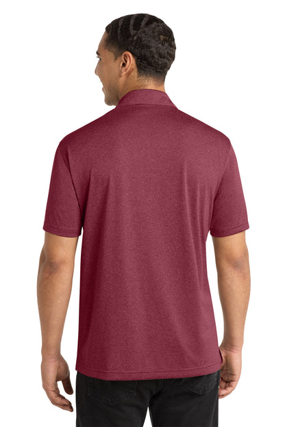 Custom Embroidered Sport-Tek Polos/Knits in Cardinal Heather