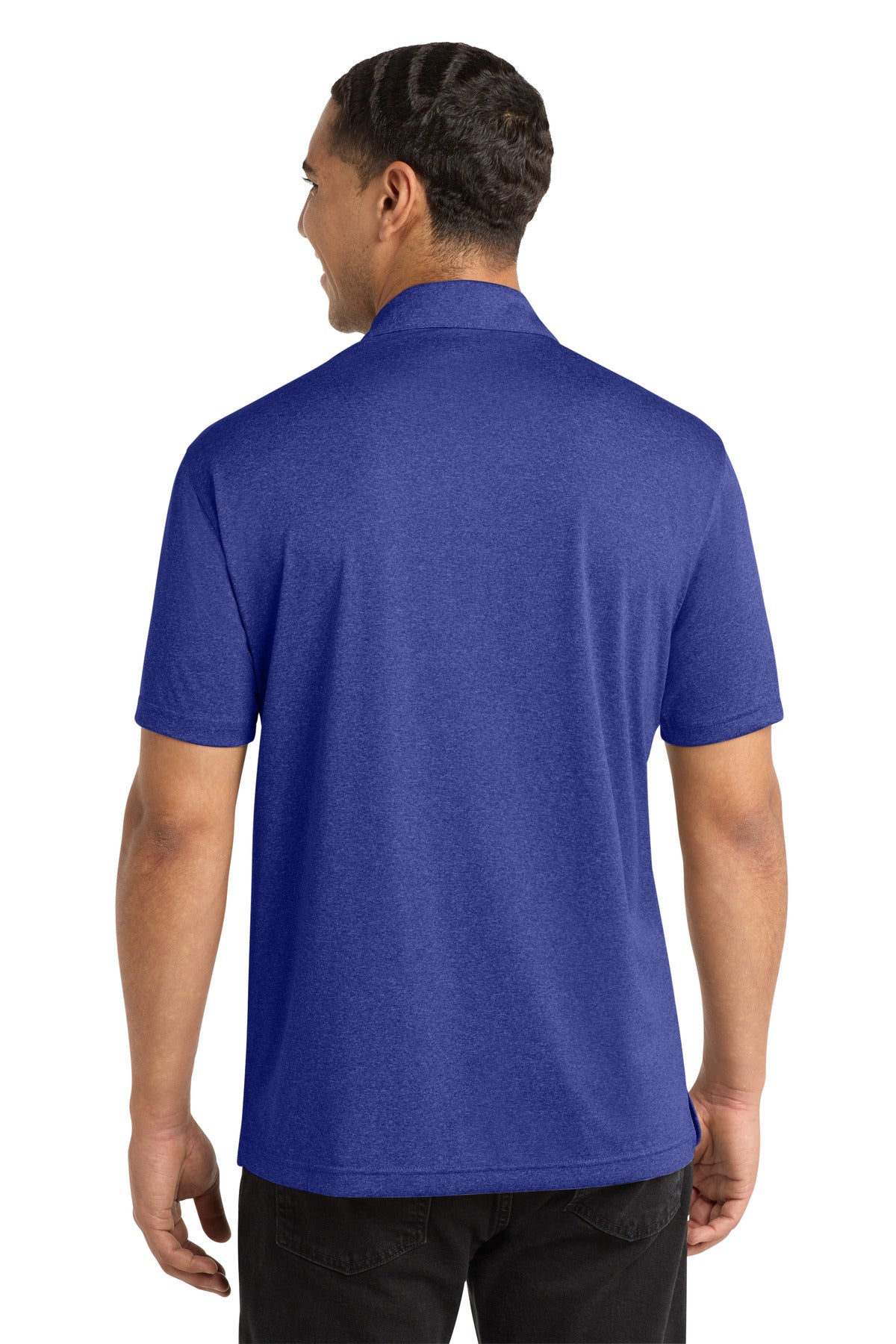 Custom Embroidered Sport-Tek Polos/Knits in Cobalt Heather