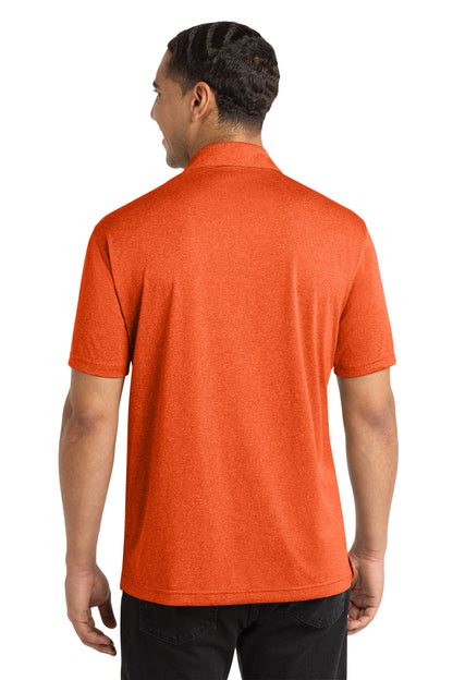 Custom Embroidered Sport-Tek Polos/Knits in Deep Orange Heather