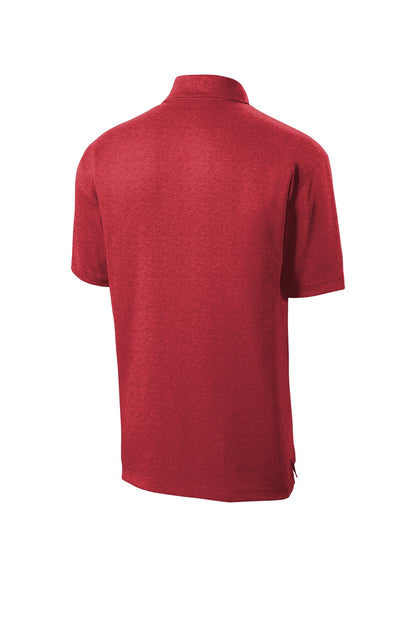 Custom Embroidered Sport-Tek Polos/Knits in Scarlet Heather