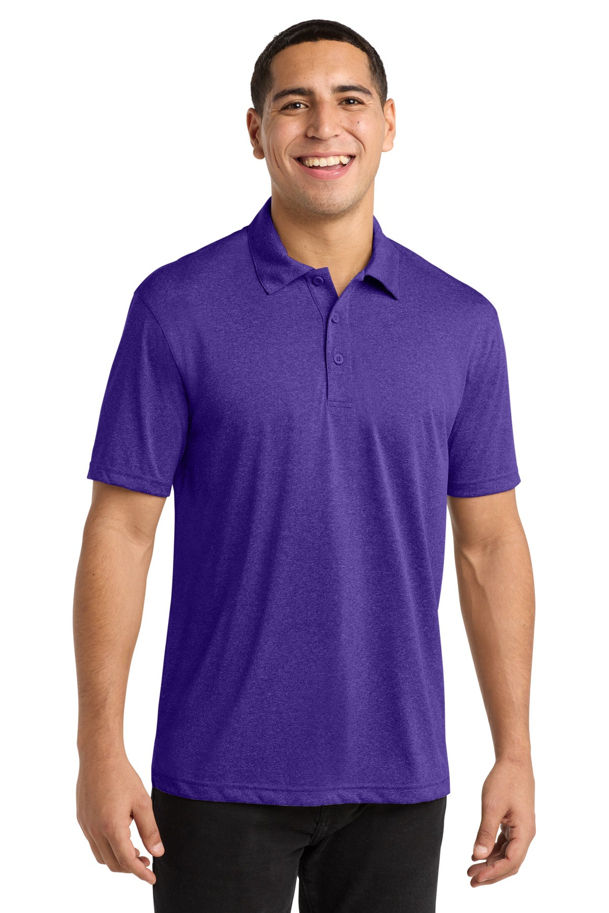 Custom Embroidered Sport-Tek Polos/Knits in Varsity Purple Heather