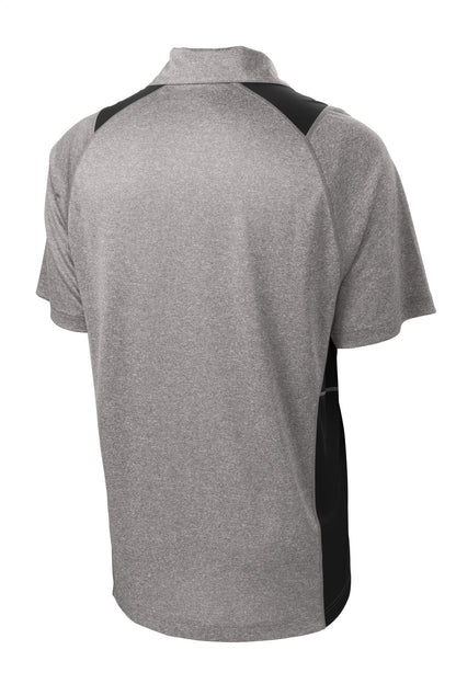 Sport-Tek Heather Colorblock Contender Polo. ST665