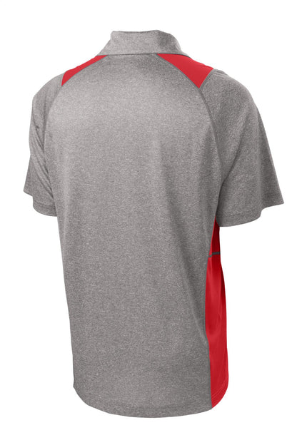 Sport-Tek Heather Colorblock Contender Polo. ST665