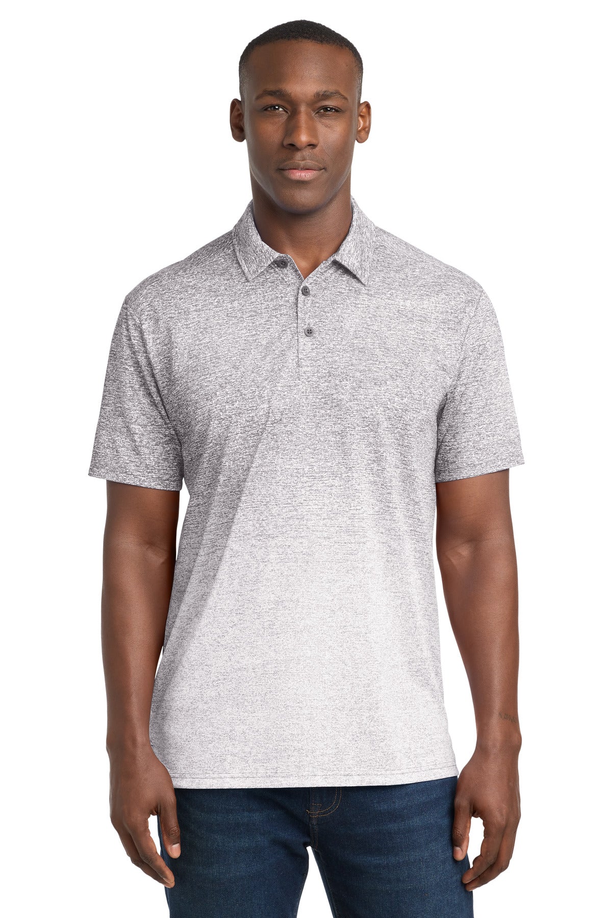 Custom Embroidered Sport-Tek Polos/Knits in White/ Graphite