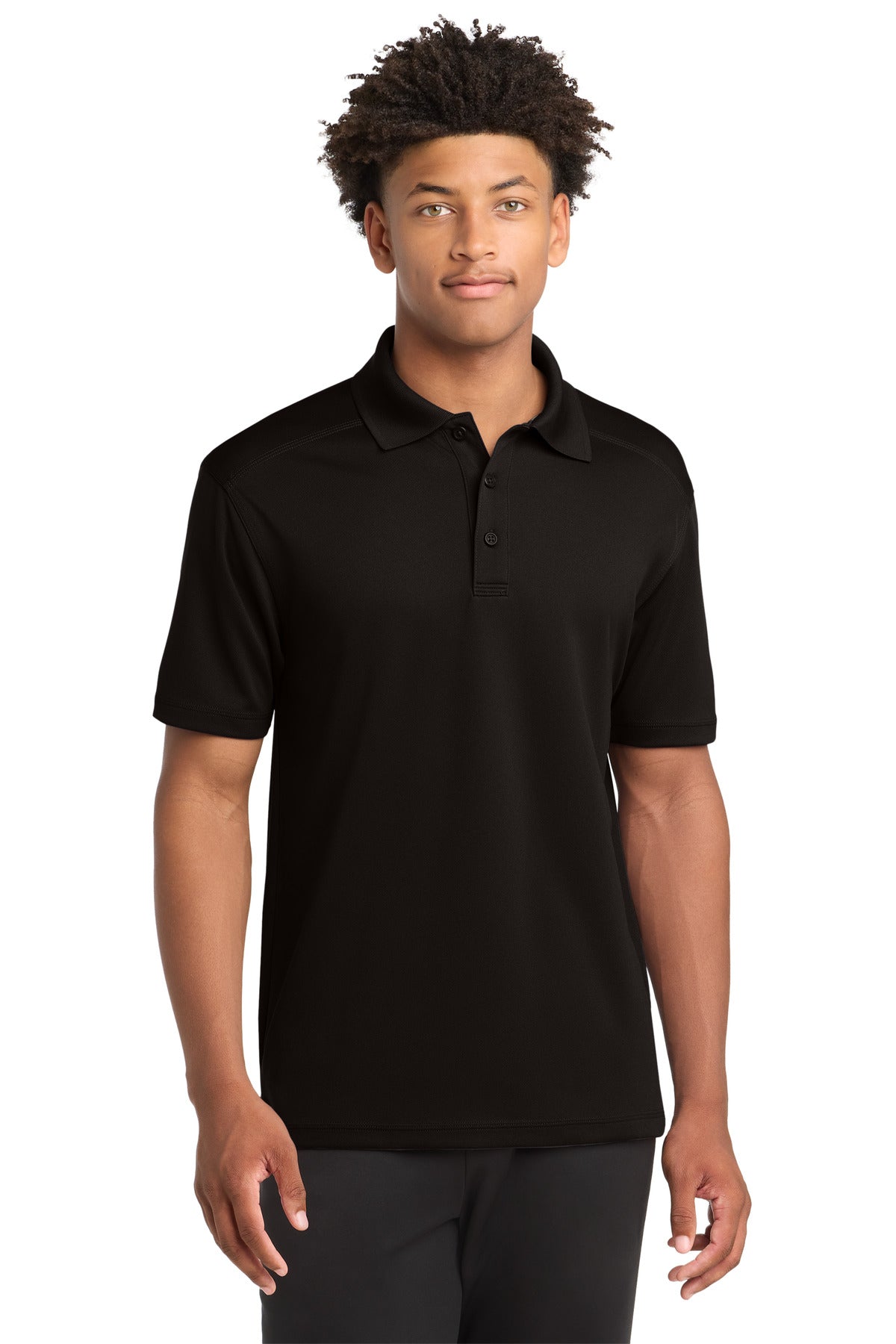 Custom Embroidered Sport-Tek Polos/Knits in Black