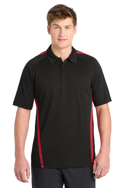 Custom Embroidered Sport-Tek Polos/Knits in Black/ Red