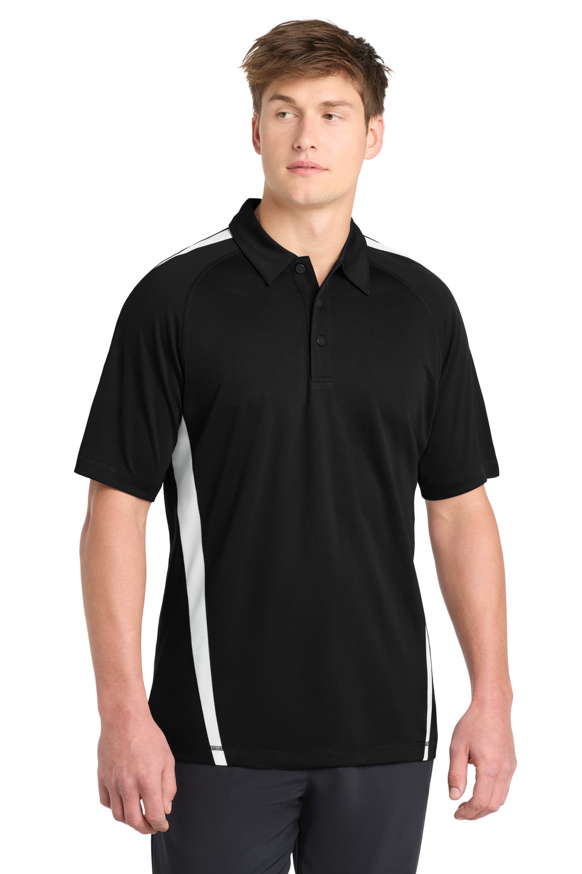 Custom Embroidered Sport-Tek Polos/Knits in Black/ White