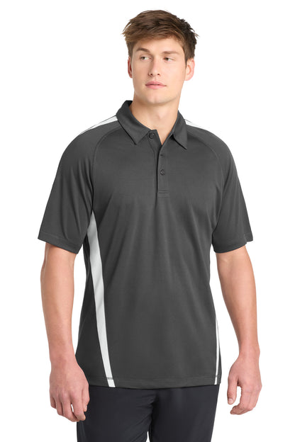 Custom Embroidered Sport-Tek Polos/Knits in Iron Grey/ White