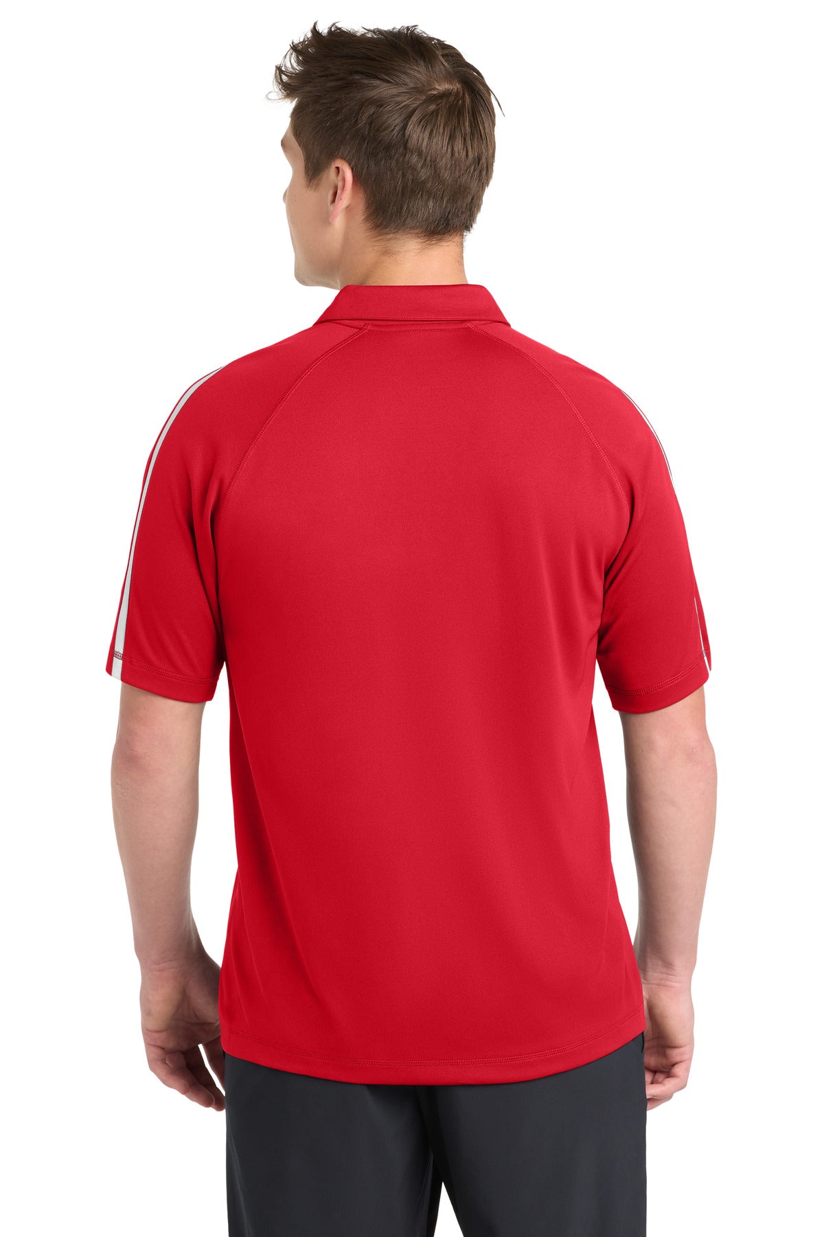 Custom Embroidered Sport-Tek Polos/Knits in True Red/ White
