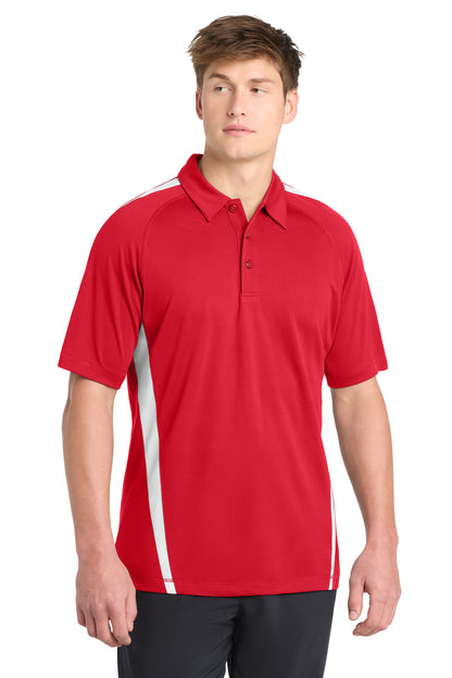 Custom Embroidered Sport-Tek Polos/Knits in True Red/ White