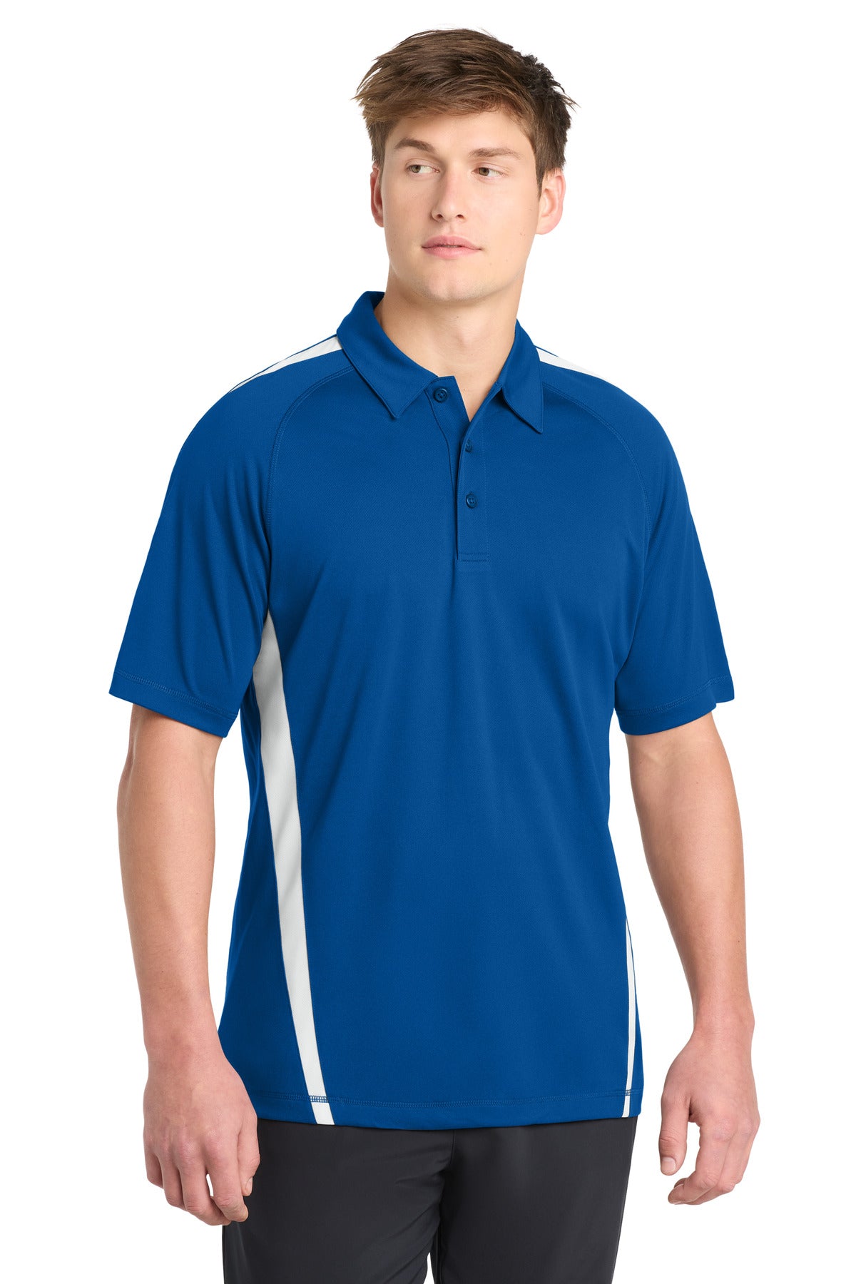 Custom Embroidered Sport-Tek Polos/Knits in True Royal/ White