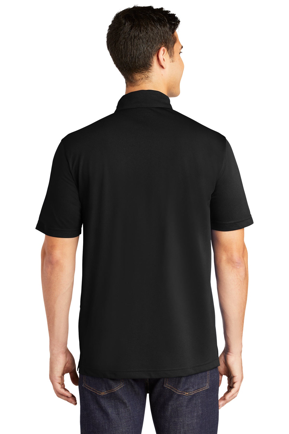 Custom Embroidered Sport-Tek PosiCharge Active Textured Polo. ST690,Black