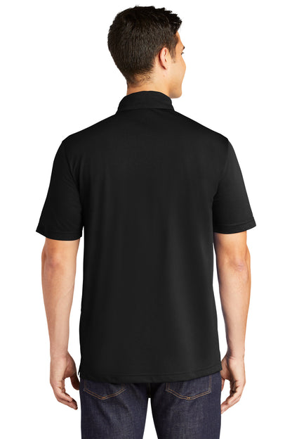 Custom Embroidered Sport-Tek PosiCharge Active Textured Polo. ST690,Black