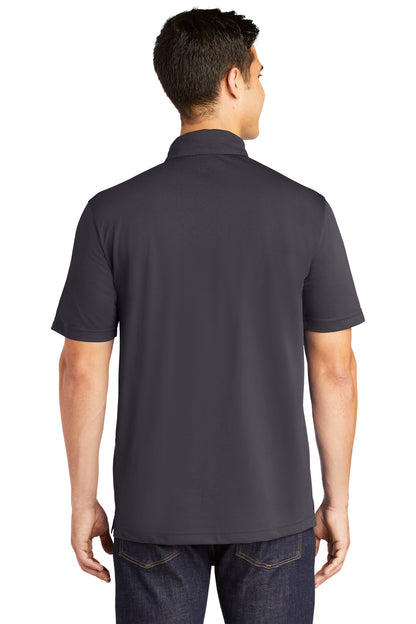 Custom Embroidered Sport-Tek PosiCharge Active Textured Polo. ST690,Iron Grey