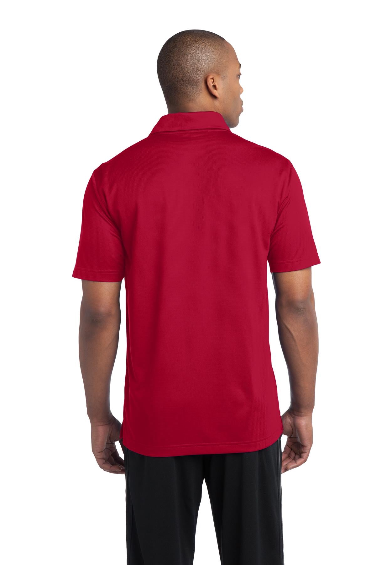 Custom Embroidered Sport-Tek PosiCharge Active Textured Polo. ST690,True Red