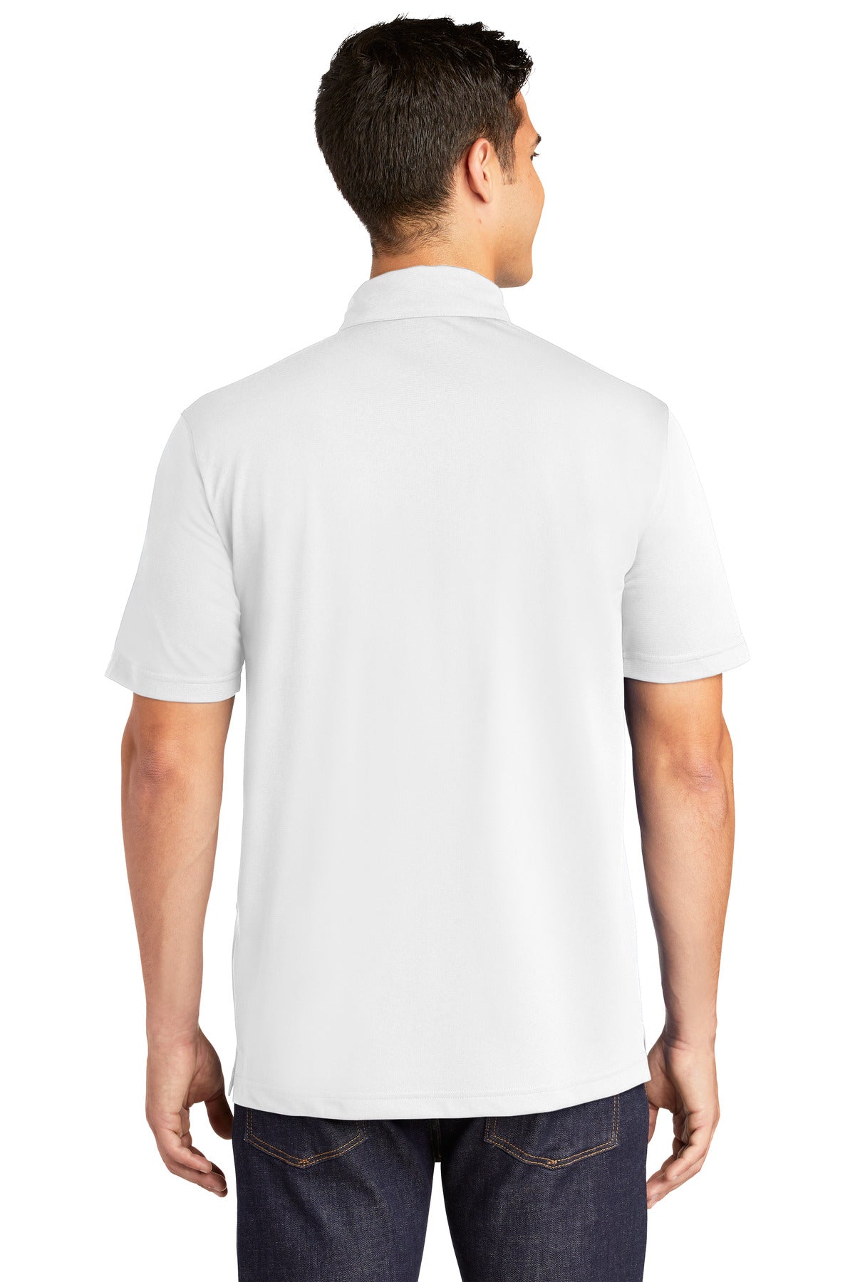 Custom Embroidered Sport-Tek PosiCharge Active Textured Polo. ST690,White
