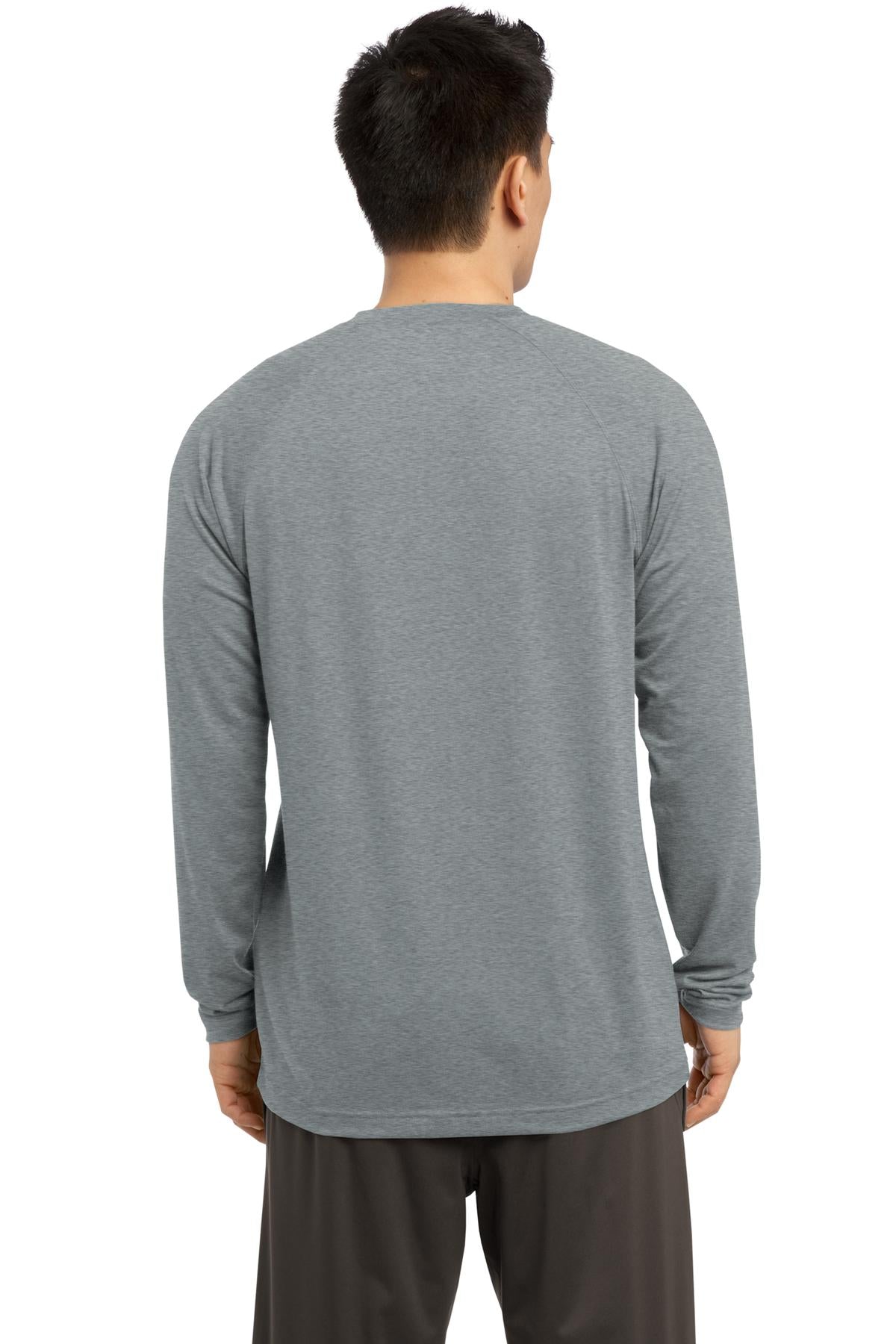 Custom Embroidered Sport-Tek  Long Sleeve Ultimate Performance Crew. ST700LS,Heather Grey