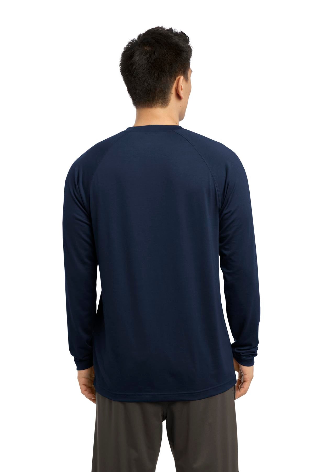 Custom Embroidered Sport-Tek  Long Sleeve Ultimate Performance Crew. ST700LS,True Navy