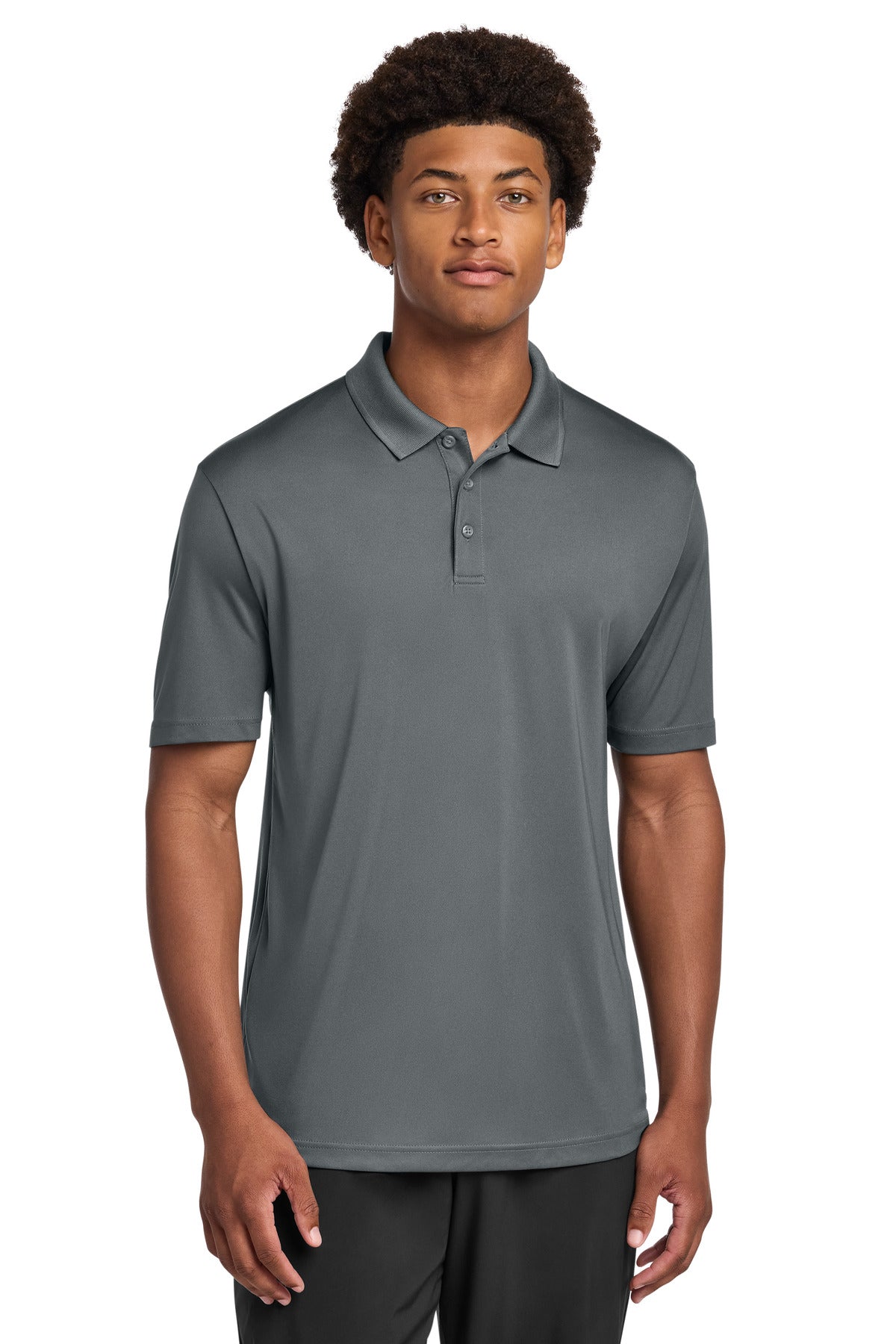 Custom Embroidered Sport-Tek Polos/Knits in Iron Grey